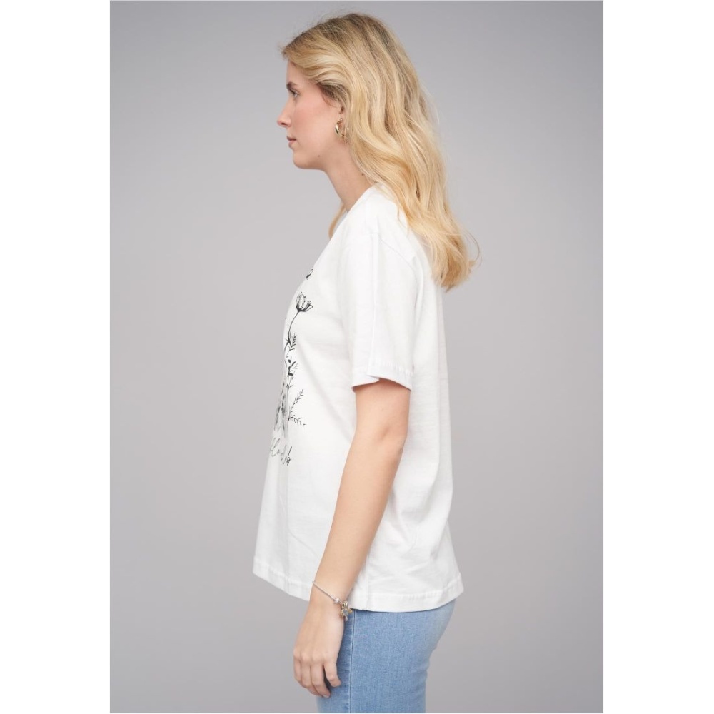 Cloud5ive - Wildflower Dames T-shirt - Wit